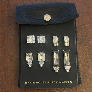 White House Black Market Crystal Earring Collection